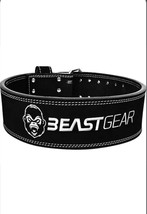 Beast Gear Weight Lifting Belt for Women &amp; Men - 4&quot; Wide Leather PowerBe... - $27.64