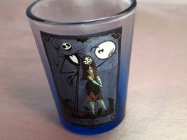 Nightmare Before Christmas Blue Shot Glass The Lovers Mint - $7.99