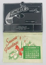 Vintage 1965 Silhouette Black Plastic Derringer Handgun Salesman Sample ... - $18.50