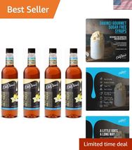 Sugar-Free French Vanilla Syrup, 25.4 Fl Oz Pack of 4 - $69.95