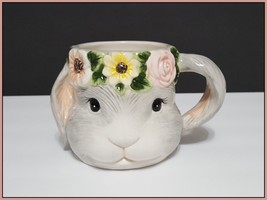 NEW RARE Certified International Figural Sweet Easter Bunny Mug 18 OZ Ea... - $21.99