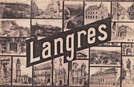 Langres FRANCE-LARGE Letter Multi PHOTO-LEVY &amp; Fils Postcard - £3.09 GBP