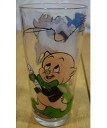 1976 WB Looney Tune PORKY PIG TASMANIAN DEVIL GLASS CUP - $16.34