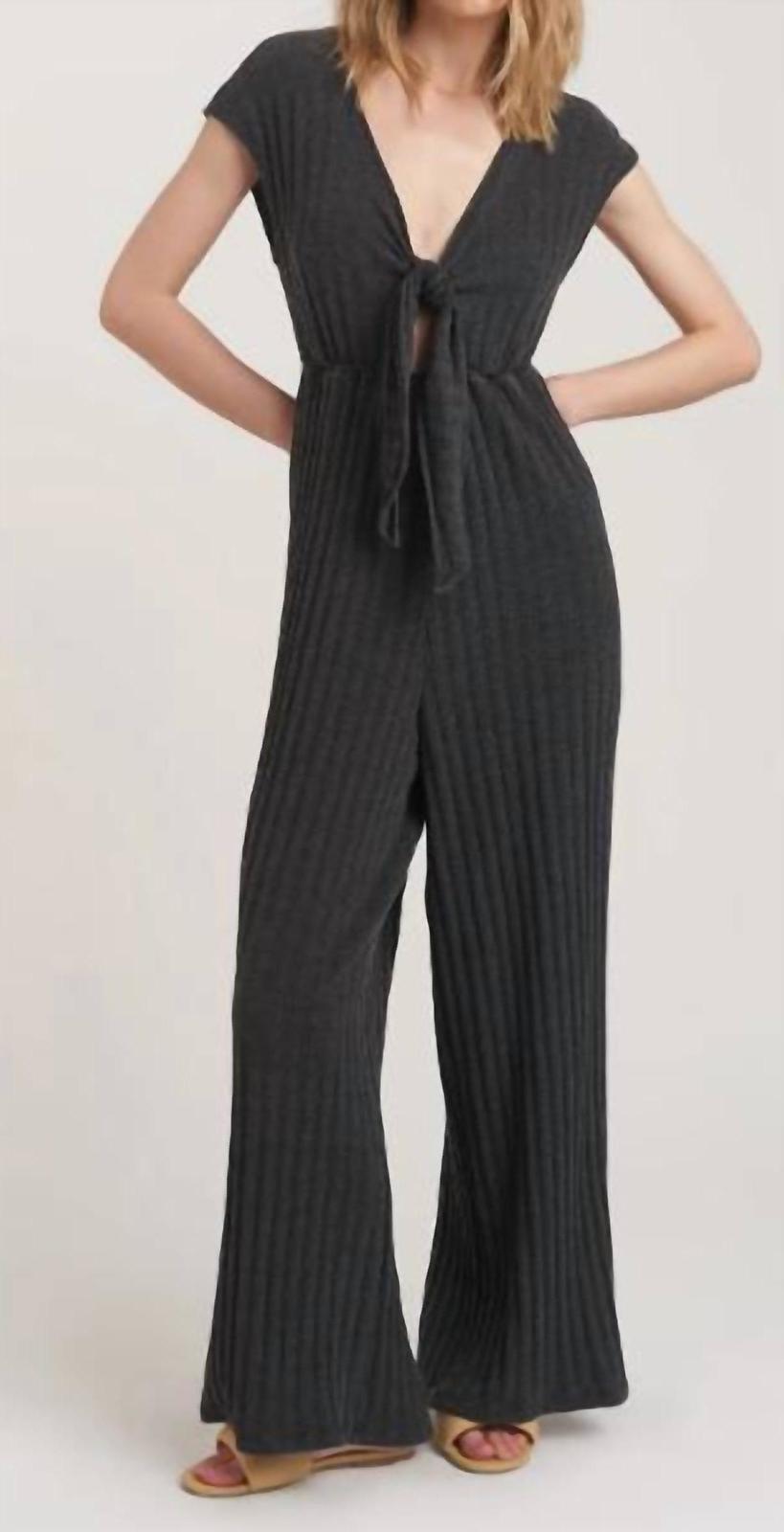 Project Social T Lowa Tie Rib Jumpsuit Size M - $92.07
