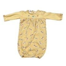 Vintage 2001 Carters John Lennon EMU Namae Baby Gown Sack Sleeper yellow... - $17.82