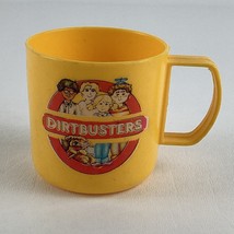 Dirtbusters Kid Cup Yellow Child Small Plastic Mug Vintage 80s Ghostbusters - $19.75