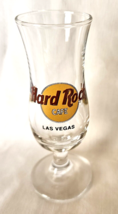 Hard Rock Cafe Las Vegas  Shotglass 4&quot; Tall 1 oz Hurricane Style Black L... - £7.95 GBP