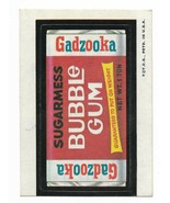 Wacky Packages 1973 2nd ser. Gadzooka Sugarmess Gum tan back Bazooka Par... - $11.99