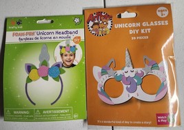 DIY Unicorn Headband Glasses Kids Foam Art Craft Kit Bundle Lot - £3.94 GBP