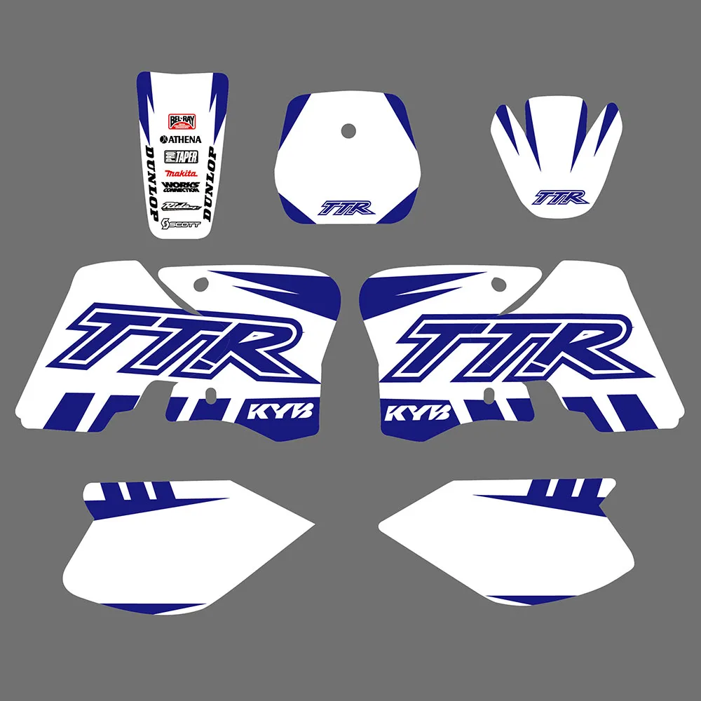   TTR90 TTR 90 2000 2001 2002 2003 2004-2007 Motorcycle Fairing Graphics Backgro - £621.02 GBP