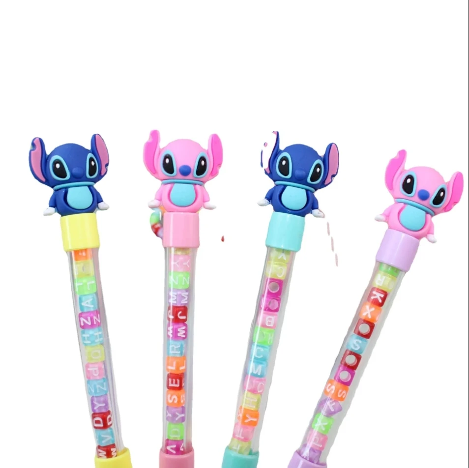 Disney Anime Figures Stitch Bead Pen DIY Bracelet Boys Girls Toys -Rando... - €2,44 EUR