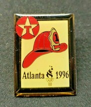 Vitnage Gold Tone Pin 1996 Atlanta Olympics Texaco Fire Hat Logo New Old Stock - £10.21 GBP