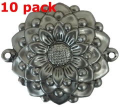 Metal Stampings Rosette Stylized Flower Design Decor STEEL .020&quot; Thickne... - £11.43 GBP