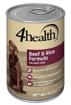 4health w/ Wholesome Grains Beef and Rice Wet Dog Food, 1 Can - 13.2 oz. - $11.39