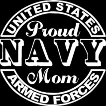 Proud Navy Mom Seal Car Truck Window Bumper Sticker Decal US Seller - $6.72+