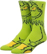 New The Grinch Who Stole Christmas Dr. Seuss Crew Socks for Men &amp; Women Dress - £11.10 GBP