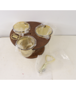 NOS Vintage 70s Mid Century Modern MCM Westwood Rotating Condiment Cup H... - $1,112.56 MXN