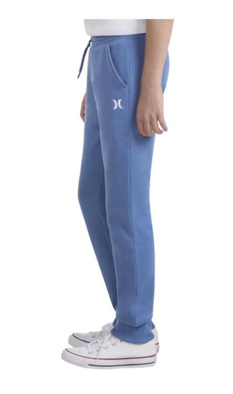 Hurley Boys Girls Jogger Blue Fleece Pockets Elastic Waist Drawstring Active Item image 2