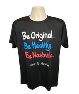2019 Nashville Half Marathon &amp; 5K Run Be Original Healthy Mens M Black J... - $23.29