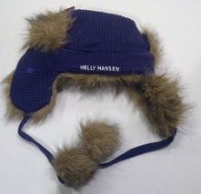 NWT Womens Helly Hansen Purple Bearfur Ski Snow Hat Cap with Ear flaps - £23.97 GBP