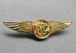 Usn Us Navy Air Crew Wings Jacket Lapel Pin Badge 2.8 Inches Gold Colored - £6.12 GBP