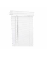 Living Accents Faux Wood 2 in. Blinds 23 in. W x 60 in. H White Cordless - £34.51 GBP