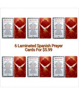6 PRAYER TO RECEIVE THE HOLY SPIRIT Laminated Prayer Holy Cards. 3.5&quot;X 2&quot; - €8,49 EUR