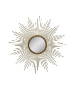 26 Round Gold Metal Sunburst Framed Wall Mirror - £77.48 GBP