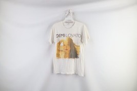 Demi Lovato Womens Small Distressed Double Sided 2011 Band Tour T-Shirt White - £16.03 GBP