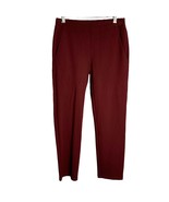 Odds On Complex Cropped Pants Leggings S Maroon Red Pockets Elastic Wais... - £20.82 GBP