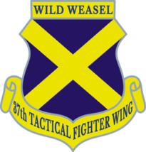 4&quot; 37th Tactical Fighter Wing wild weasel sticker decal usa made - £21.52 GBP