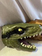 Hasbro Jurassic World Velociraptor T-Rex Soft Foam Puppet Dinosaur 2014 lot - £15.44 GBP