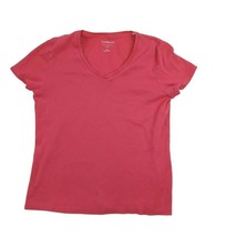 Croft &amp; Barrow Pink Classic Tee M 100% Cotton - £3.94 GBP