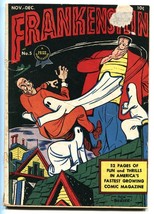 Frankenstein #4 1946- Dick Briefer art- Golden Age Horror Comic - £377.99 GBP