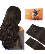 DOORES Clip in Hair Extensions Real Human Hair Dark Brown 150g 9pcs 20 I... - $159.59