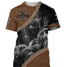 Mechanic 3D Printed Mens Short Sleeve Casual T Shirts Design #11 - £12.74 GBP