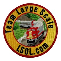 Team Large Scale Model Railroad Sew On Embroidered 4” Diameter - $14.99