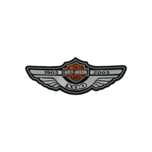 Harley Davidson Embroidered 100th Anniversary Logo Patch 1903-2003 Wings - £12.58 GBP