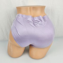 Victoria&#39;s Secret No Show Sexy Hiphugger LLarge Purple Smooth Satin Silky - £31.13 GBP