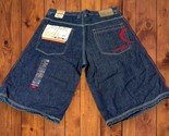 NWT Vintage Clench Jean Shorts Size 36 / 13 Mens Baggy Y2K Style - £29.28 GBP