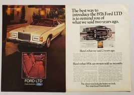 1975 Print Ad The 1976 Ford LTD 2-Door Car Best Way to Introduce - £9.32 GBP