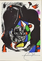 Joan Miro Taglio Di Illusione II Piastra Firmato Offset Litografia Surrealism - £74.10 GBP