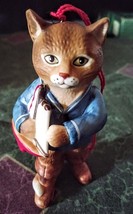 Sailor Cat with Sailboat Vintage 1985 Schmid Gordon Fraser Figurine Display RARE - £7.57 GBP