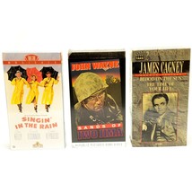 Lot of 3 VHS Movies John Wayne Gene Kelly James Cagney - $24.72