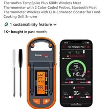 ThermoPro TempSpike Plus 600ft Wireless Meat Thermometer with 2 Color-Coded - €76,62 EUR ThermoPro TempSpike Plus 600ft Wireless Meat Thermometer with 2 Color-Coded - €76,62 EUR