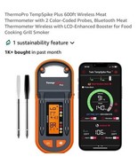 ThermoPro TempSpike Plus 600ft Wireless Meat Thermometer with 2 Color-Coded - €76,62 EUR ThermoPro TempSpike Plus 600ft Wireless Meat Thermometer with 2 Color-Coded - €76,62 EUR