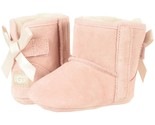 UGG Baby Girl Winter Booties Jesse Bow II Size 0/1 0-6 Months Pink Suede - $34.65