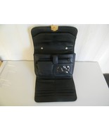 Ladies Clutch Purse Organizer Classic Black Soft Leather - £7.86 GBP