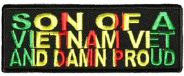 Son of A Vietnam Vet and Damn Proud Patch - Color - Veteran Owned Business. - £4.49 GBP