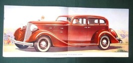 1930s antique NASH LaFAYETTE CAR sales book BROCHURE colorful automobile... - $68.26